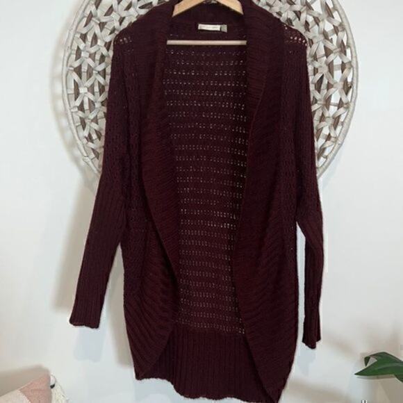 RD Style wine cardigan sweater size xsmall excellent condition - Picture 1 of 5